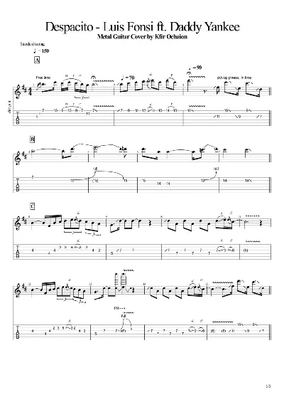 Tabs Kfir_Despacito - Metal - Luis Fonsi
