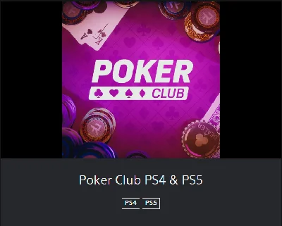 💥Poker Club 🔵 PS4/PS5 🔴ТУРЦИЯ🔴