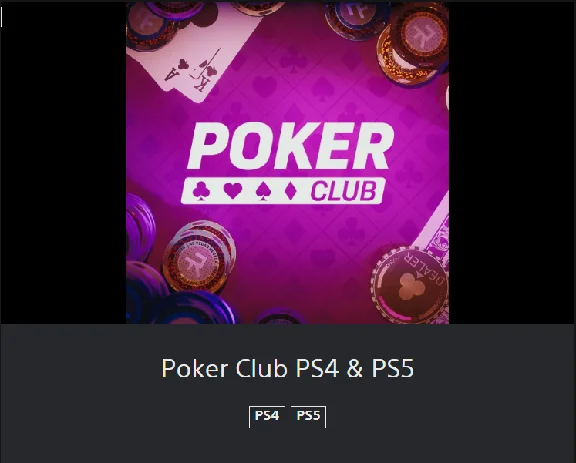 💥Poker Club 🔵 PS4/PS5 🔴ТУРЦИЯ🔴