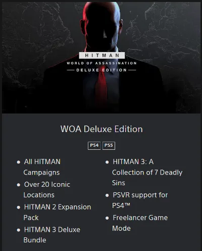 💥HITMAN: World of Assassination 🔵 PS4/PS5 🔴TURKEY🔴
