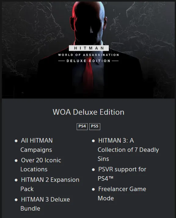 💥HITMAN: World of Assassination 🔵 PS4/PS5 🔴TURKEY🔴