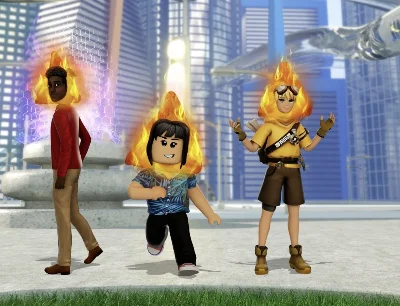 🌸Roblox KEY🔑🌸⭐️Flaming Hot Chip Head⭐️