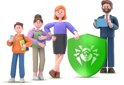 Dr.Web Family Security: 1 главное и 1 зависимое устр.