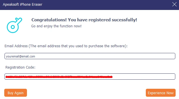 📛 Apeaksoft iPhone Eraser 🔑 1 Year Registration Code
