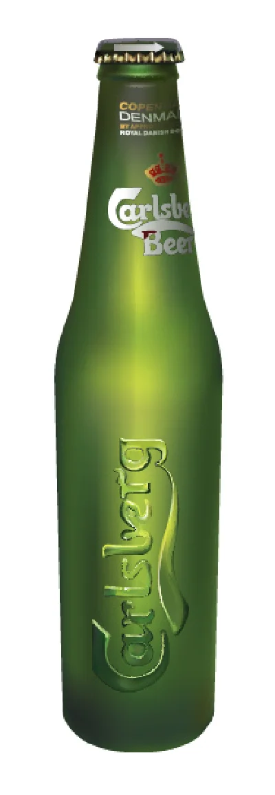 Beer "Carlsberg". Vector Image.