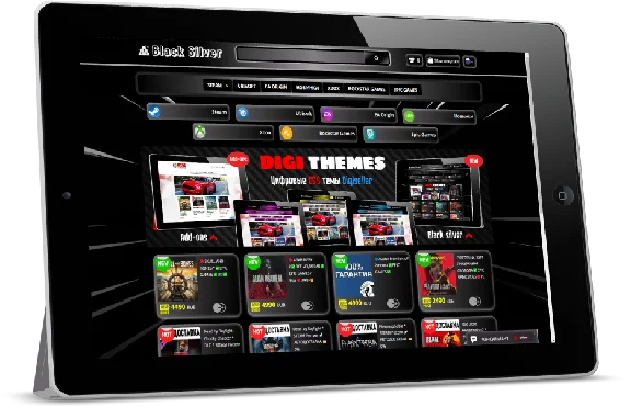 Black Silver CSS Theme for Digiseller Store Catalog