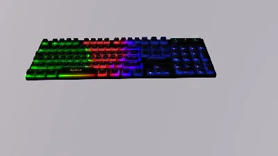 3D Model of Defender SPARK gaming keyboard