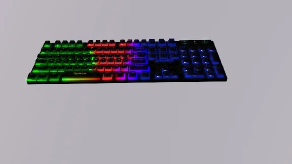 3D Model of Defender SPARK gaming keyboard