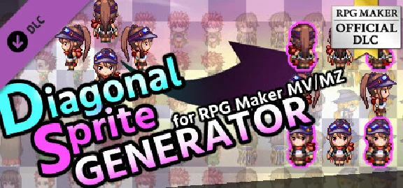 RPG Maker MZ - Diagonal Sprite Generator DLC