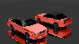 3D model of a crashed Nissan Skyline r32 low-poly