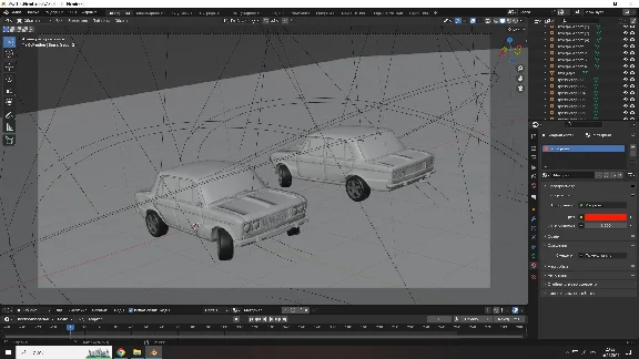 3D model of the car VAZ 2106 highly detailed