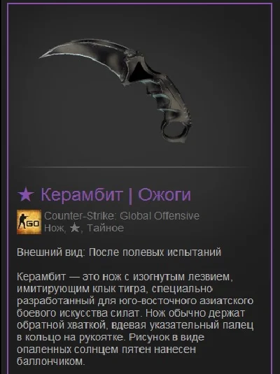 KARAMBIT | Burns (KARAMBIT) FT