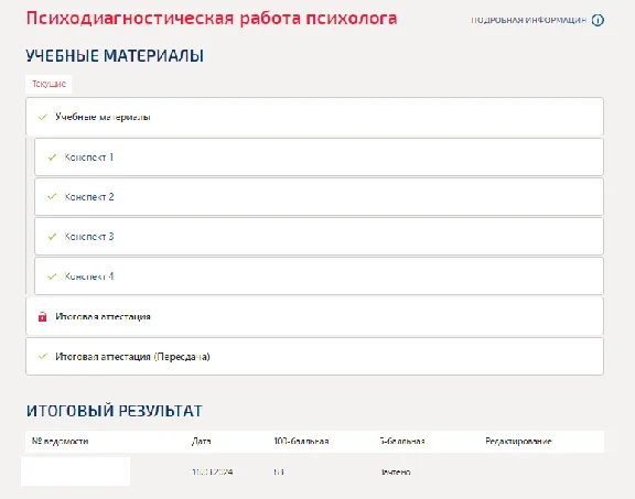 Психодиагностическая работа психолога.Тест Синергия/МТИ