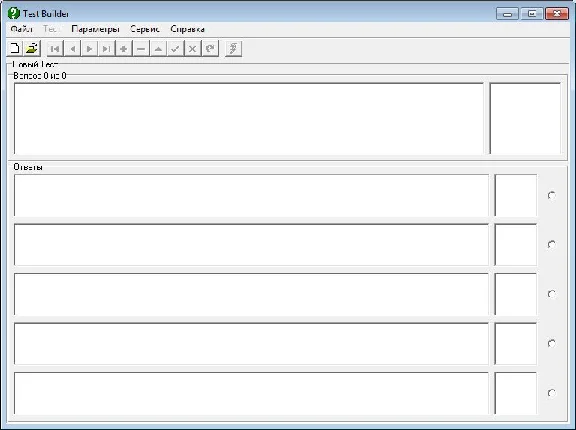Test Builder - A program for creating tests