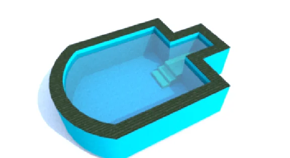 3D basin model (8 pcs)