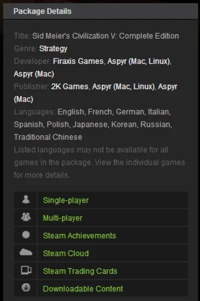 Sid Meiers Civilization V Complete Ed. (Steam Gift ROW)