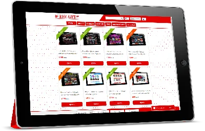 DIGI LITE Red CSS-Тема для каталога Digiseller