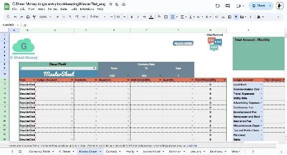 G Sheet Money(AccountingFile) - SimpleVersion