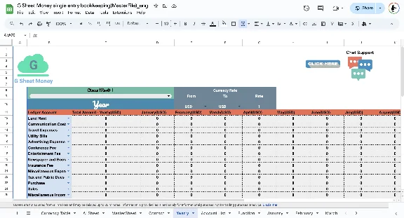 G Sheet Money(AccountingFile) - SimpleVersion