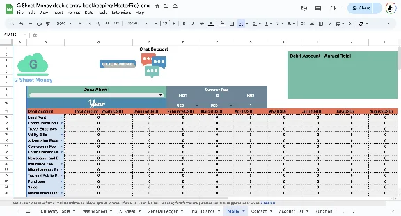 G Sheet Money(Accounting File) - ComplexVersion