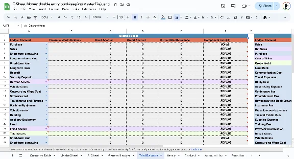 G Sheet Money(Accounting File) - ComplexVersion
