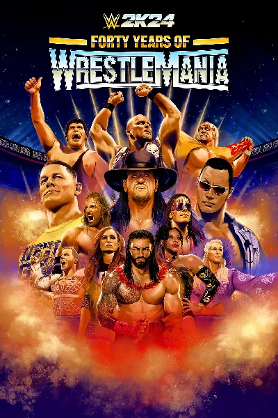 🎮WWE 2K24 Forty Years of WrestleMania Edition 💚XBOX �