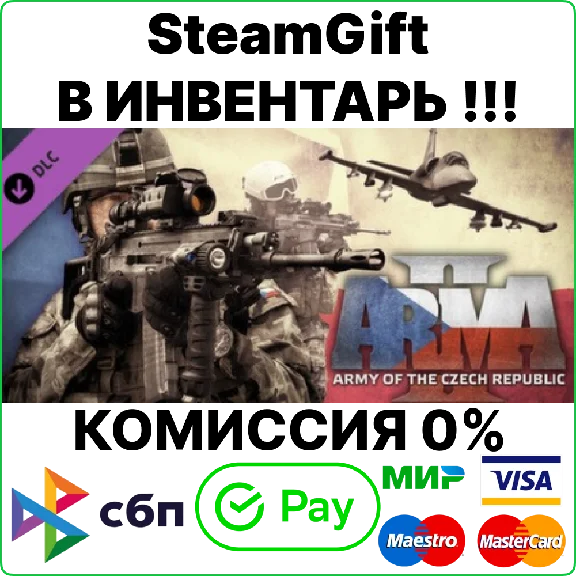 Arma 2: Army of the Czech Republic SteamGift/RU+CIS💳0%