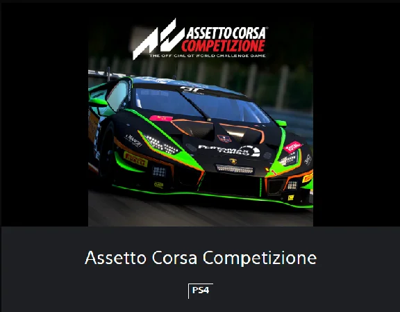 💥Assetto Corsa Competizione  🔵PS4 / PS5🔴TR🔴