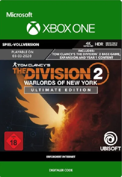 🔑KEY✅THE DIVISION 2 WARLORDS OF NEW YORK ULTIMATE✅XBOX