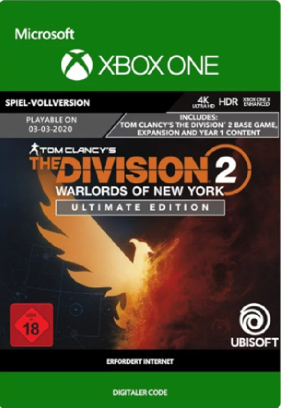 🔑KEY✅THE DIVISION 2 WARLORDS OF NEW YORK ULTIMATE✅XBOX