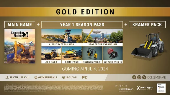 Construction Simulator Gold Edition (steam key) NO RU!