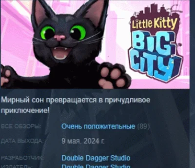 Little Kitty, Big City 💎АВТОДОСТАВКА STEAM РОССИЯ
