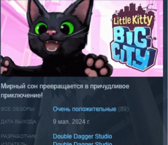 Little Kitty, Big City 💎АВТОДОСТАВКА STEAM РОССИЯ