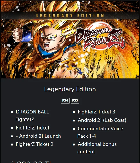 💥DRAGON BALL FIGHTERZ 🔵 PS4/PS5 🔴ТУРЦИЯ🔴