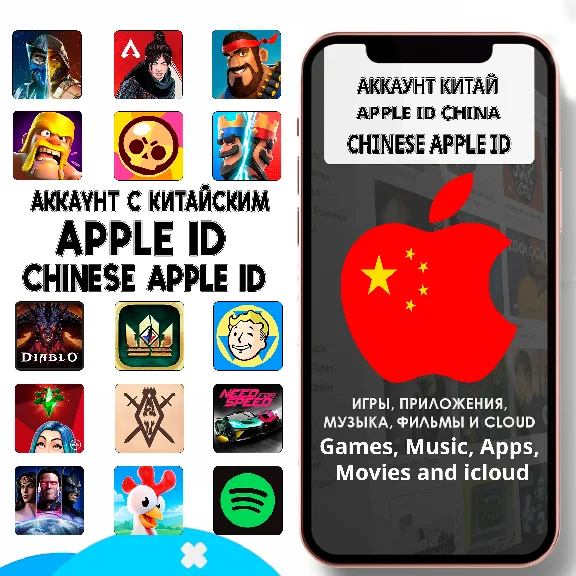 ⚡️ APPLE ID PERSONAL CHINA CHINESE ios AppStore iPhone