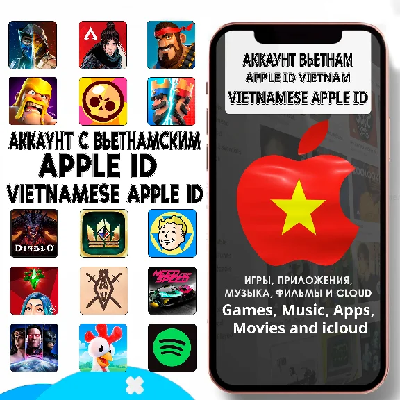APPLE ID PERSONAL VIETNAM VIETNAMESE ios AppStore iPad