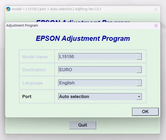 EPSON AdjProg Reset L15150 L11160 WF-7830
