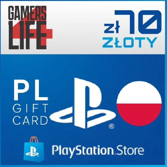 🔻PSN 70 Zloty (PLN) PL Gift Card Poland