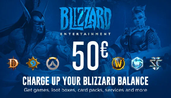 🔑 Blizzard 💳 Gift Card【50€】EUR