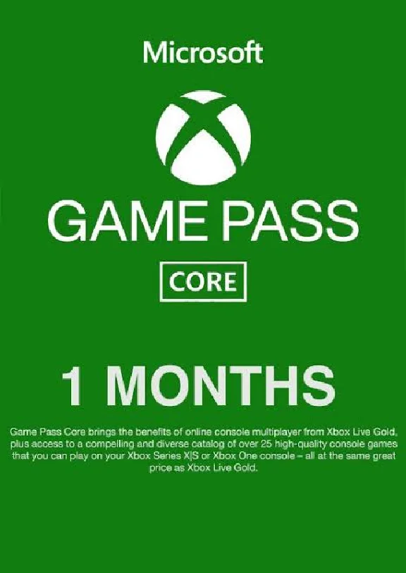 🌍 XBOX CORE GAME PASS 1 MONTH 🔥 INDIA 🌍