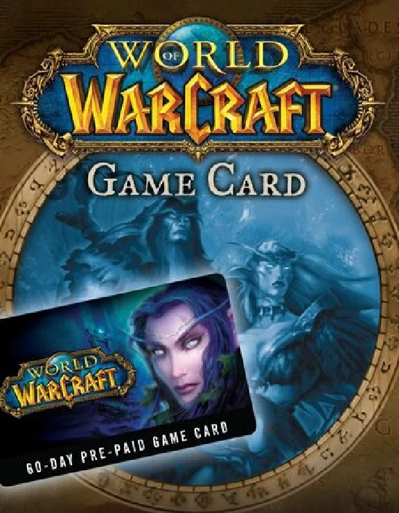 WOW WORLD OF WARCRAFT 60 DAYS TIME CARD (RU/EU/KZ)