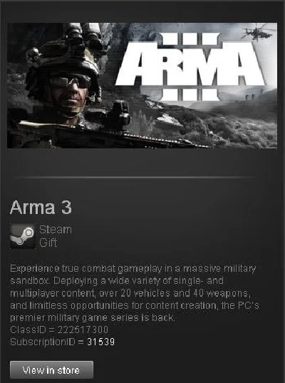 Arma 3 (Steam Gift/Region Free/ROW)