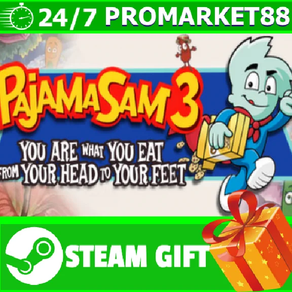 ⭐️ Pajama Sam 3 You Are What You Eat From Your Head To