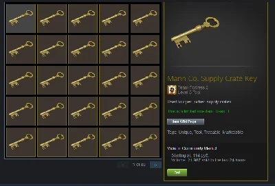 🔑Mann Co. Supply Crate Key for 1.75$🔑 Fast Delivery⚡
