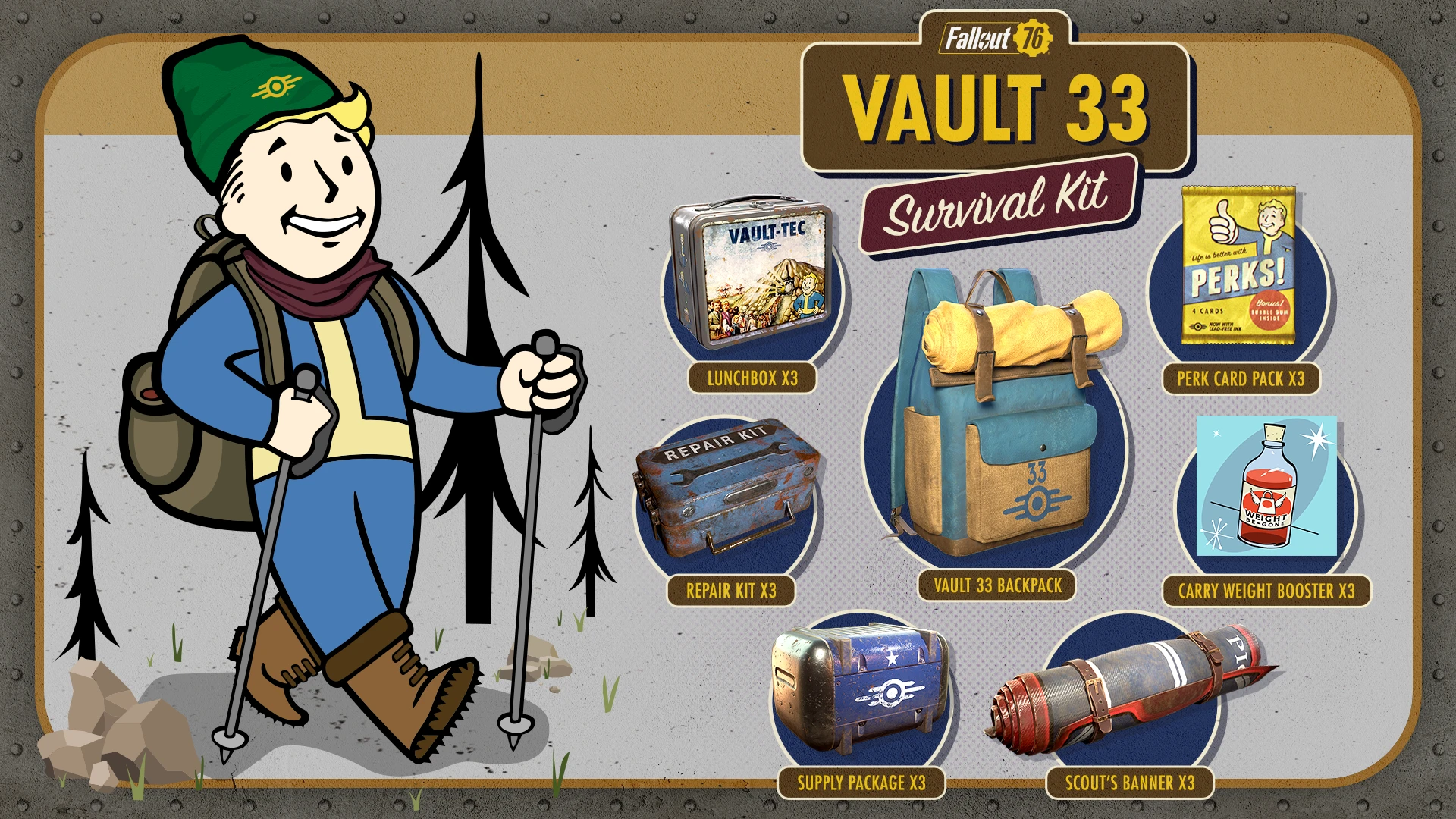 💖 Fallout 76 Vault 33 Survival Pack ⚡ Ключ для Xbox/PC