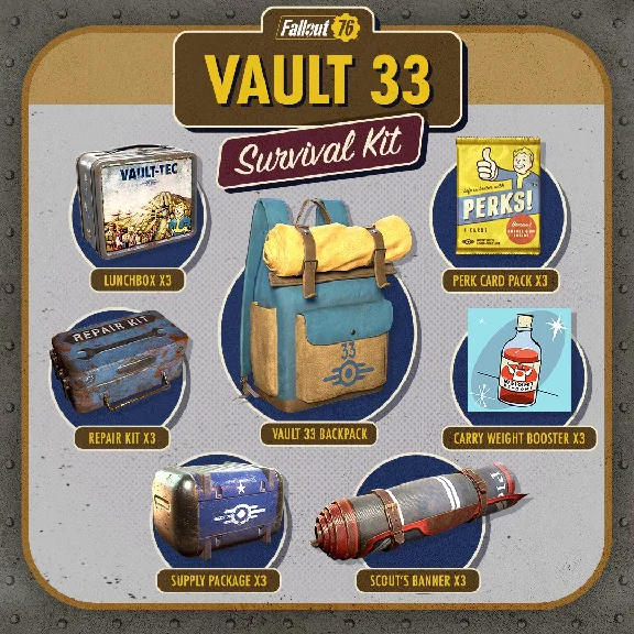 💥 Fallout 76 💥 Vault 33 Survival Kit 💥 XBOX/PC 💥