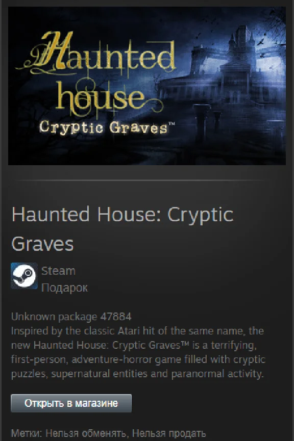 Haunted House: Cryptic Graves STEAM Gift - Global