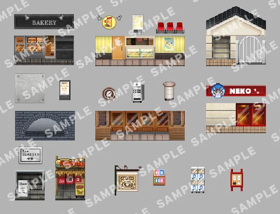 RPG Maker MZ - SERIALGAMES LivingGoodCity Tileset - Loc