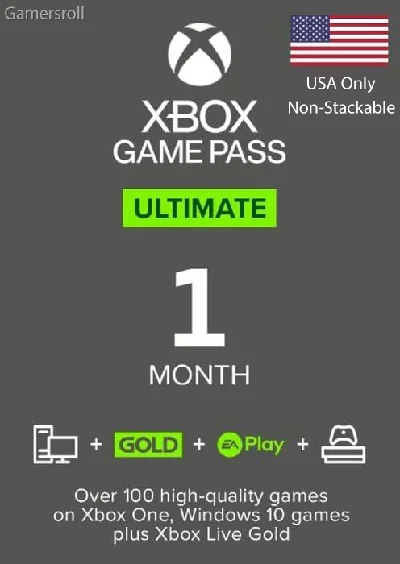 Xbox Game Pass Ultimate 1 месяц США с Game Core & EA