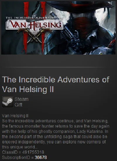 The Incredible Adventures of Van Helsing II 2 Reg Free